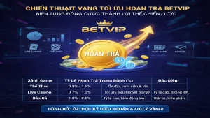 Tối Ưu Hoàn Trả Betvip: Bí Quyết Tối Đa Hóa Lợi Nhuận Từ Mỗi Lần Cược